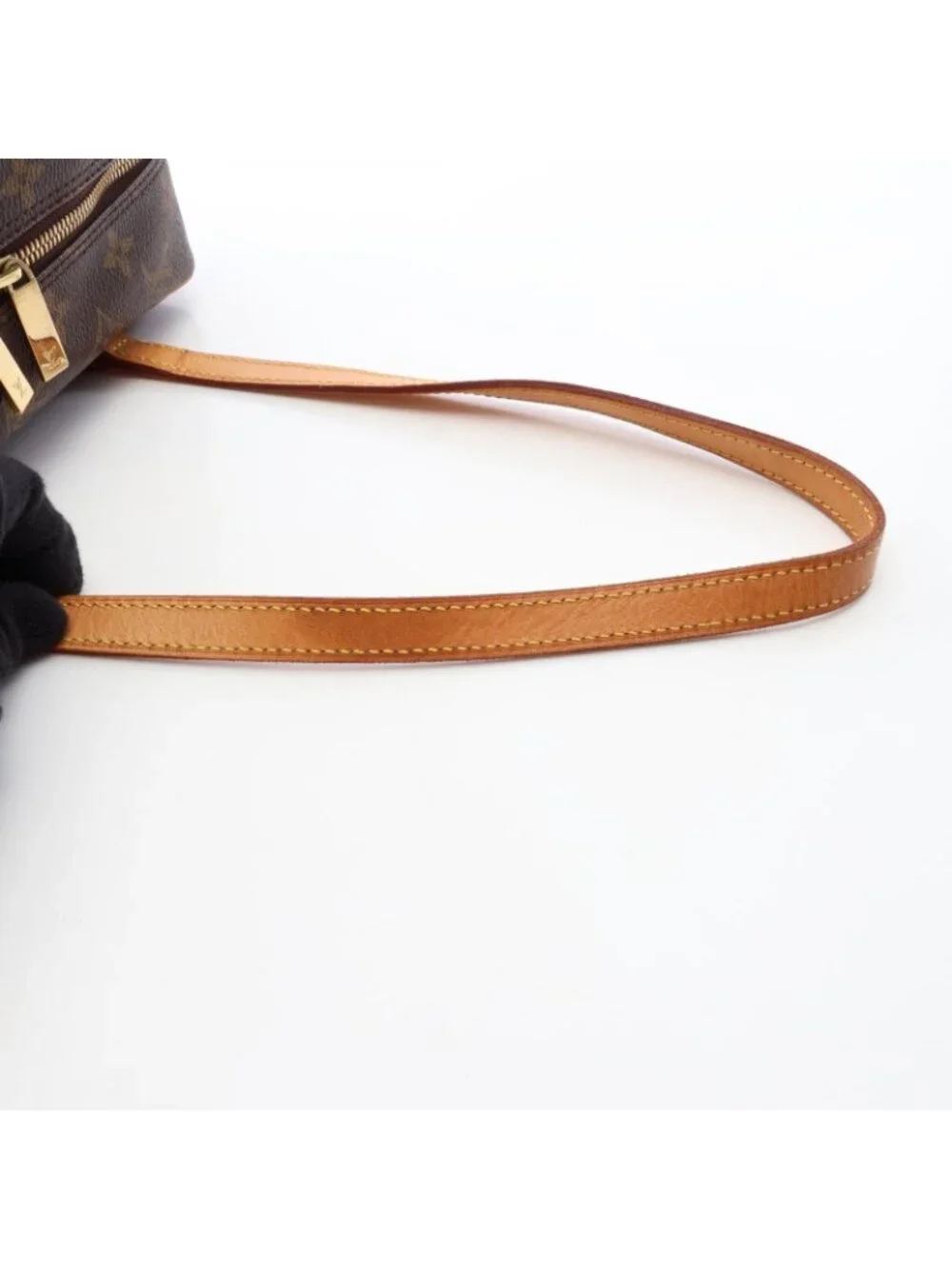 Louis Vuitton Shoulder Bag Cite MM Co Ting Canvas Leather